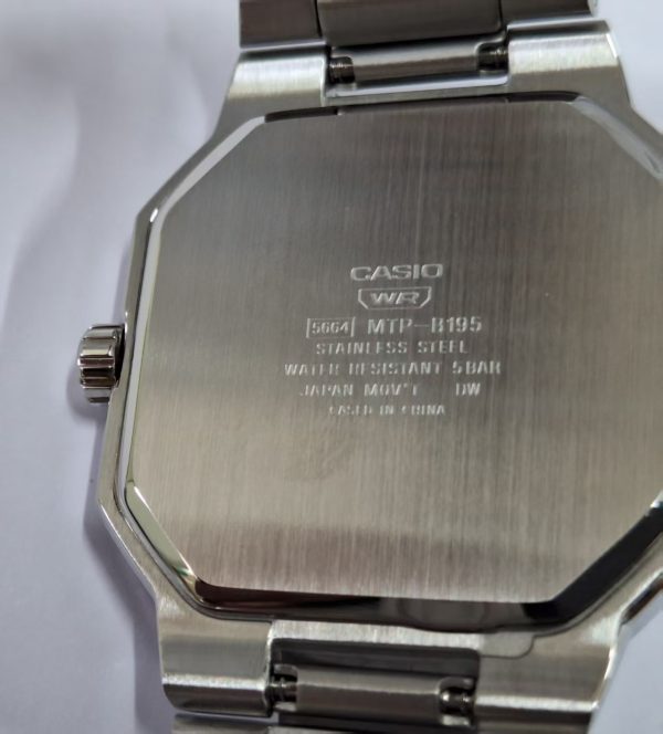 CASIO MTP‑B195 Series MTP-B195D-3AV Green Dial Analog 38 mm Watch