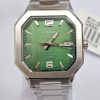 CASIO MTP‑B195 Series MTP-B195D-3AV Green Dial Analog 38 mm Watch